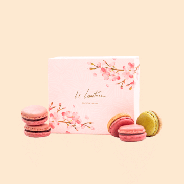 coffret sakura macarons